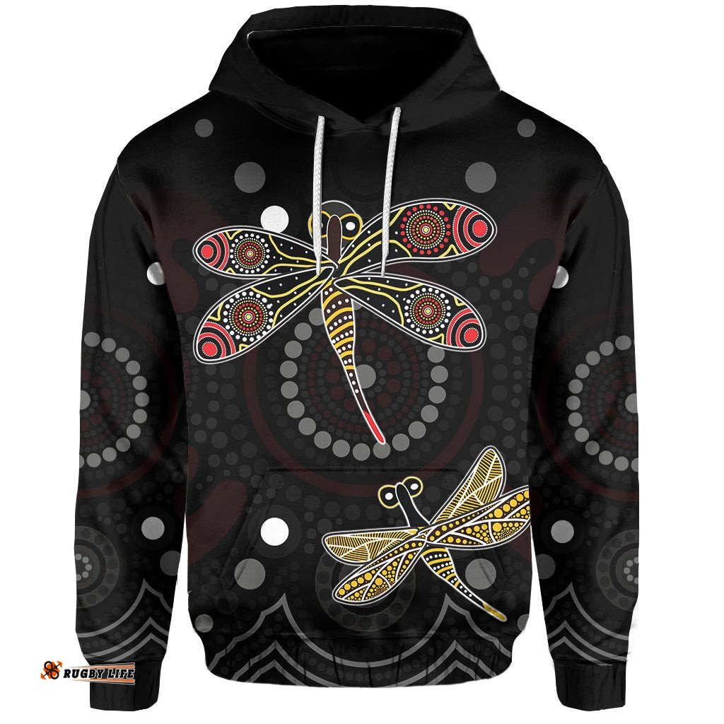 aboriginal dot hoodie butterfly victory