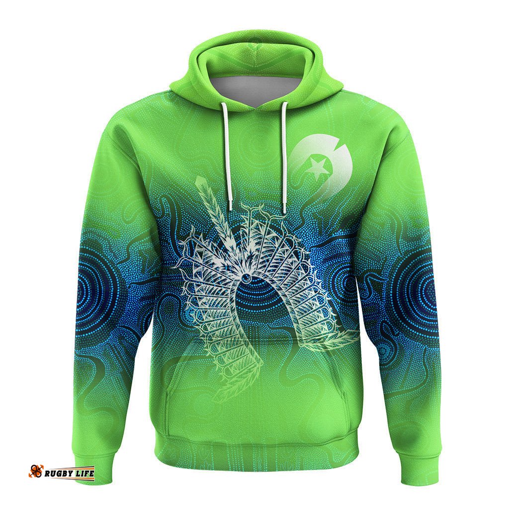 torres strait islands hoodie indigenous dot painting art