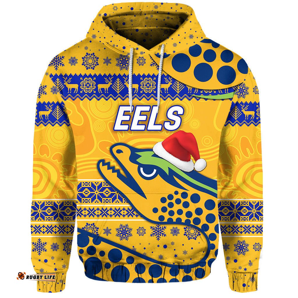 parramatta eels hoodie christmas simple style gold