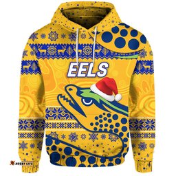 parramatta eels hoodie christmas simple style gold