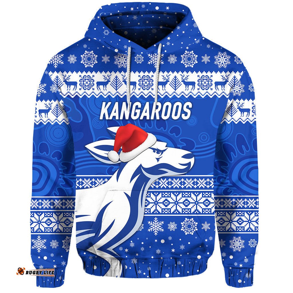 north melbourne kangaroos hoodie christmas simple style