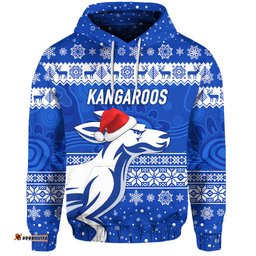 north melbourne kangaroos hoodie christmas simple style