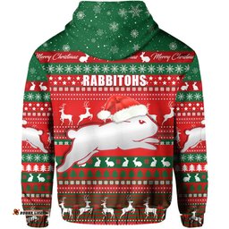 custom personalised rabbitohs christmas hoodie south sydney indigenous