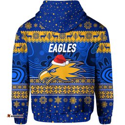 west coast eagles hoodie christmas simple style blue