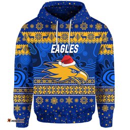west coast eagles hoodie christmas simple style blue