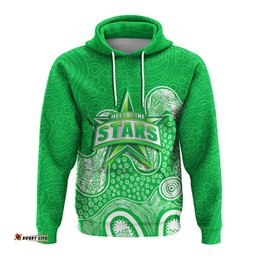 melbourne stars hoodie aboriginal style of dot