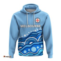 custom personalised melbourne hoodie indigenous dot painting art