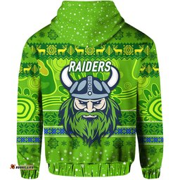 canberra raiders hoodie christmas simple style green