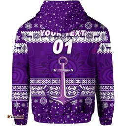 custom personalised fremantle dockers hoodie freo christmas simple style white