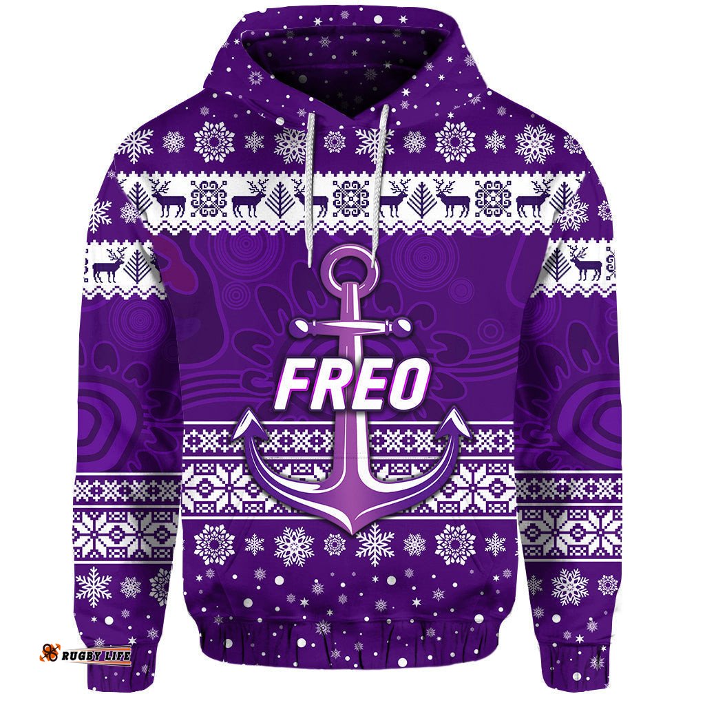 custom personalised fremantle dockers hoodie freo christmas simple style white
