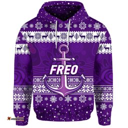 custom personalised fremantle dockers hoodie freo christmas simple style white