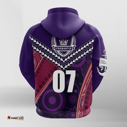 custom personalised fremantle dockers hoodie aboriginal mix crimson style