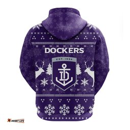 fremantle football club hoodie christmas ugly style