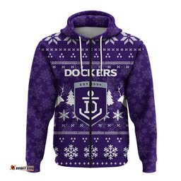 fremantle football club hoodie christmas ugly style