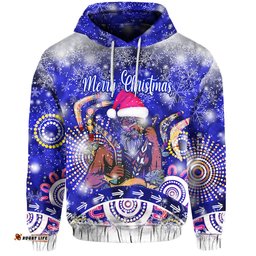 australian boomerang indigenous vibes christmas hoodie original style blue