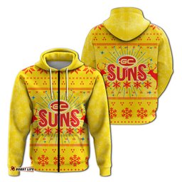 gold coast suns hoodie christmas ugly style