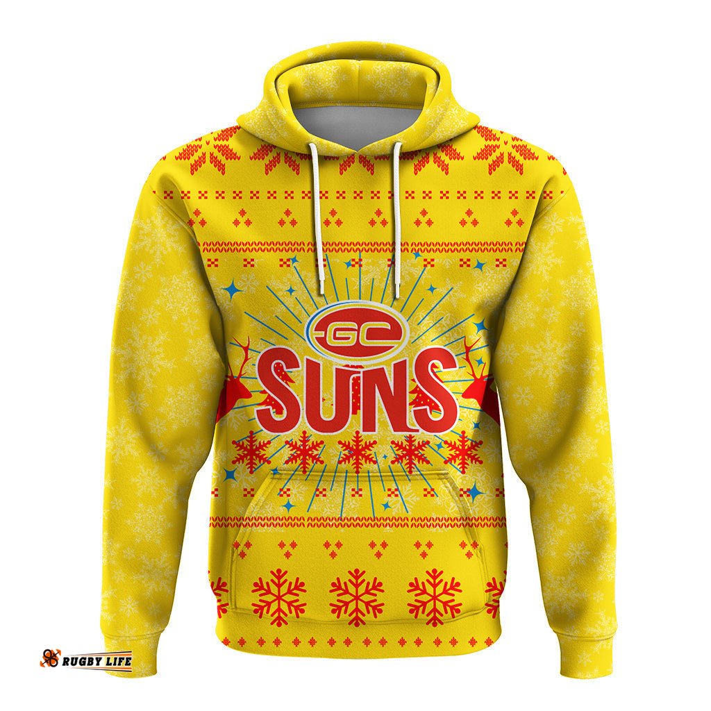 gold coast suns hoodie christmas ugly style