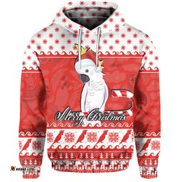 cockatoo hoodie christmas australia red style