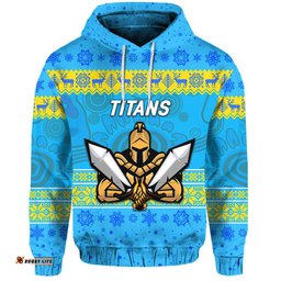 custom personalised gold coast titans hoodie christmas simple style