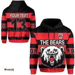 custom personalised the bears hoodie north sydney bears strong comeback custom text and number