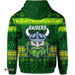canberra raiders hoodie christmas simple style dark green