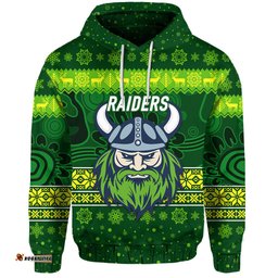 canberra raiders hoodie christmas simple style dark green