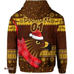 custom personalised hawthorn hawks hoodie christmas simple style