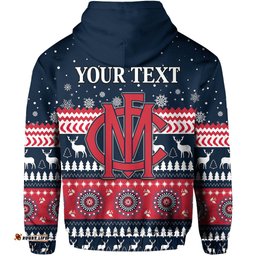 custom personalised demons christmas hoodie indigenous melbourne football