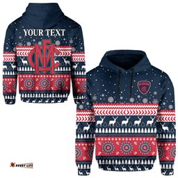 custom personalised demons christmas hoodie indigenous melbourne football