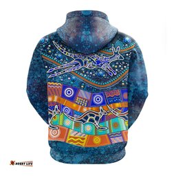 australia indigenous hoodie dot painting art