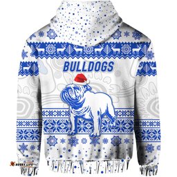 canterbury bankstown bulldogs hoodie christmas simple style white