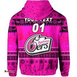 custom personalised sydney sixers hoodie christmas simple style