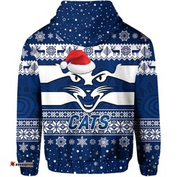 geelong cats hoodie christmas simple style