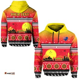 custom personalised australia christmas hoodie proud sydney opera house