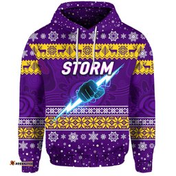 melbourne storm hoodie christmas simple style purple