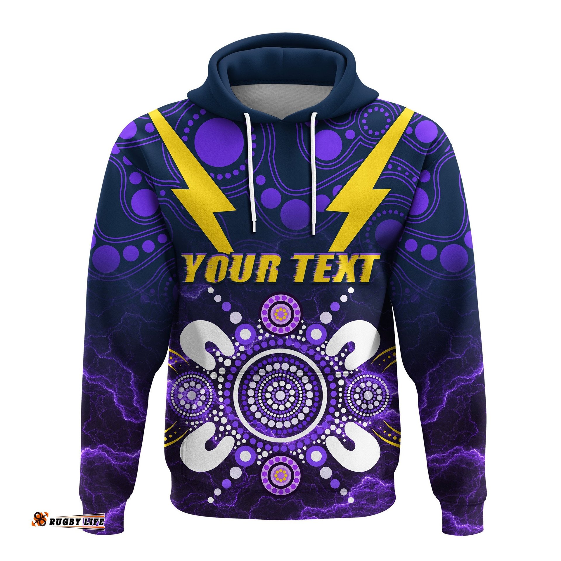 custom personalised storm indigenous hoodie melbourne