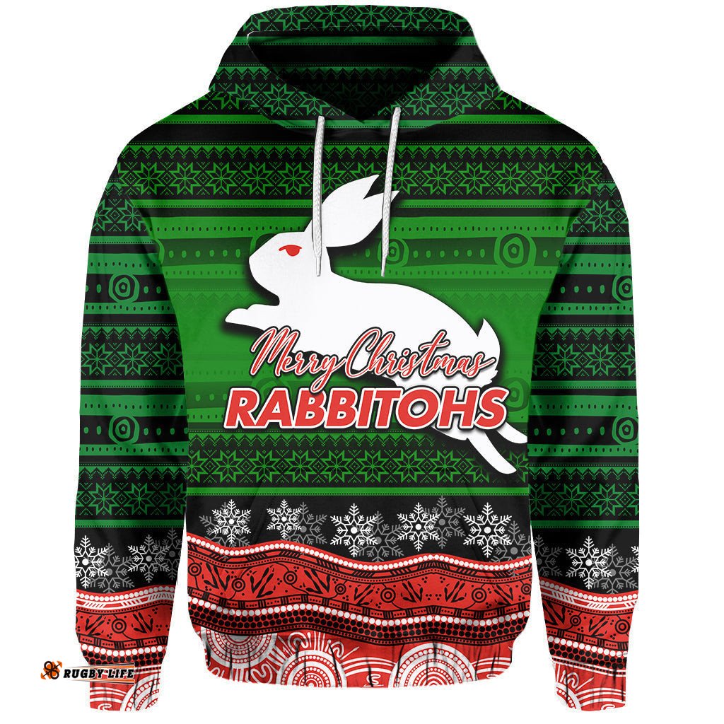 south sydney rabbitohs hoodie christmas mix aboriginal no1