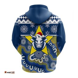 aboriginal art cowboys merry christmas hoodie