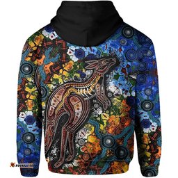 kangaroos indigenous hoodie australia