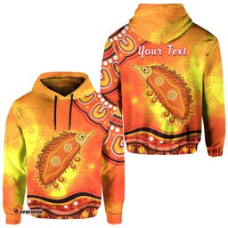 custom personalised echidna aboriginal hoodie australian animal
