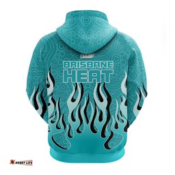 brisbane heat hoodie aboriginal style of dot fire