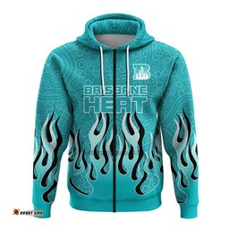 brisbane heat hoodie aboriginal style of dot fire