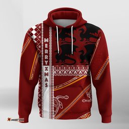illawarra dragons aboriginal christmas with geometrical pattern hoodie