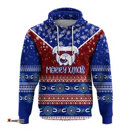 aboriginal winter bulldogs merry xmas hoodie
