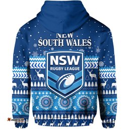 new south wales christmas hoodie nsw rugby indigenous