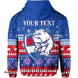 custom personalised bulldogs football christmas hoodie western bulldogs