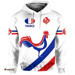 france rugby hoodie simple style white