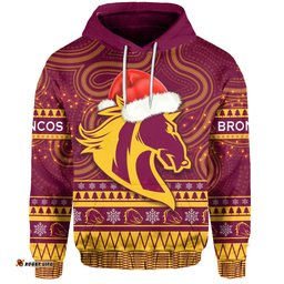 broncos christmas hoodie brisbane indigenous