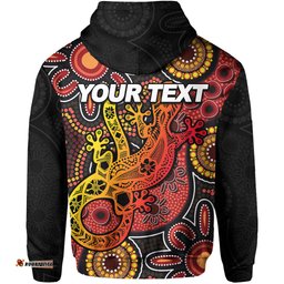 custom personalisedaboriginal lizard hoodie