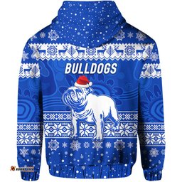 canterbury bankstown bulldogs hoodie christmas simple style blue